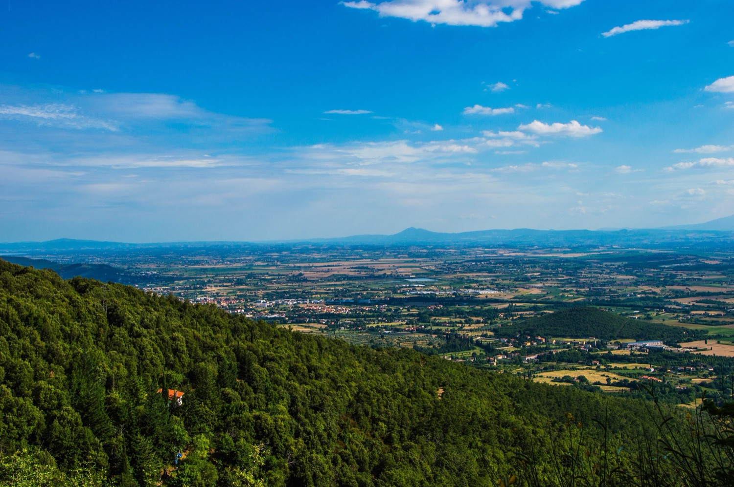 Panorama della Val di Chiana